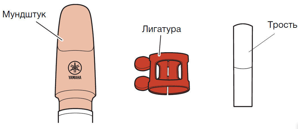 Чертеж мундштука для саксофона